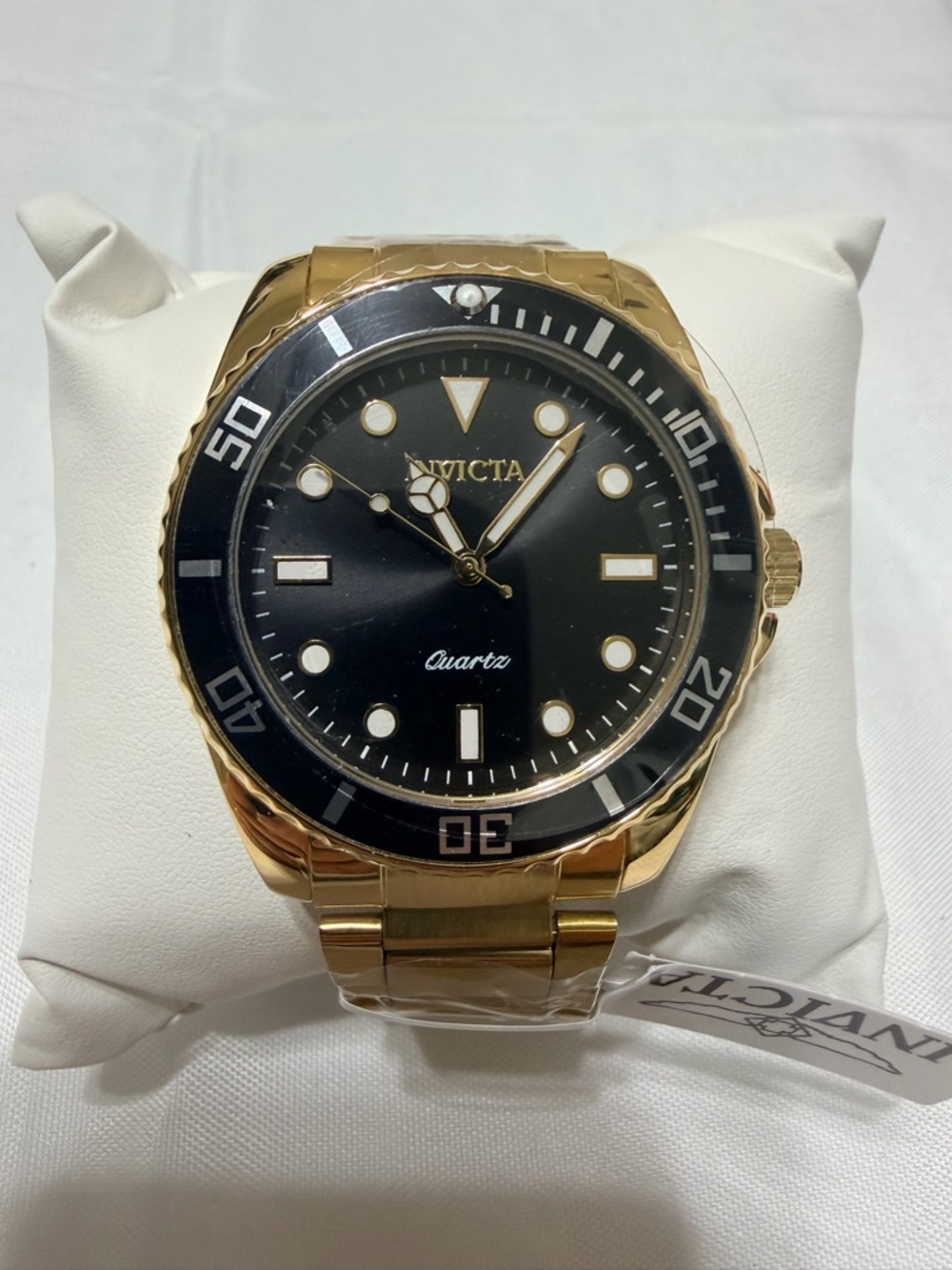 Invicta Gold and Black Men's Bracelet Watch